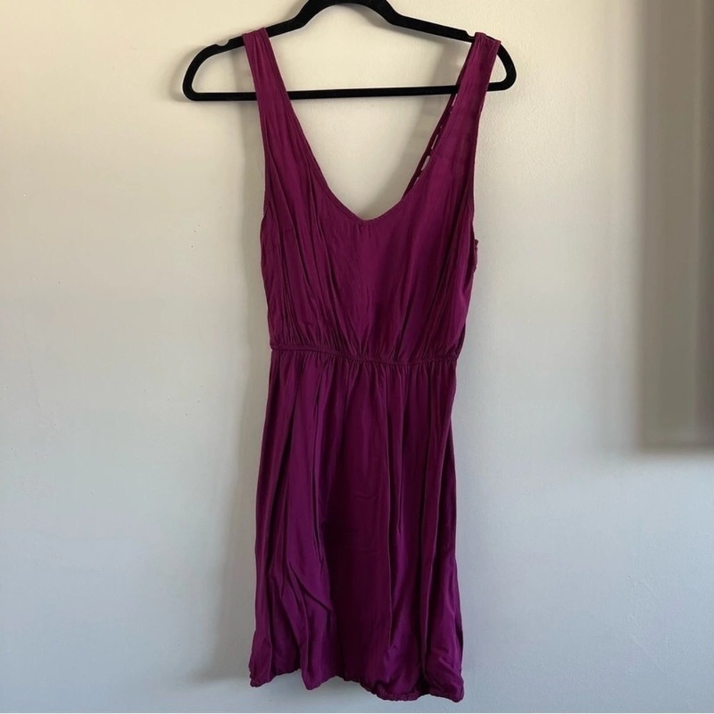 Elegant Purple Sleeveless Dress